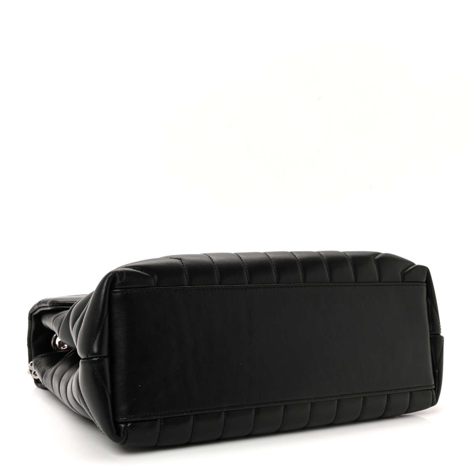 Saint Laurent Calfskin Y Quilted Monogram Medium Loulou Chain Satchel Black 4 of 9
