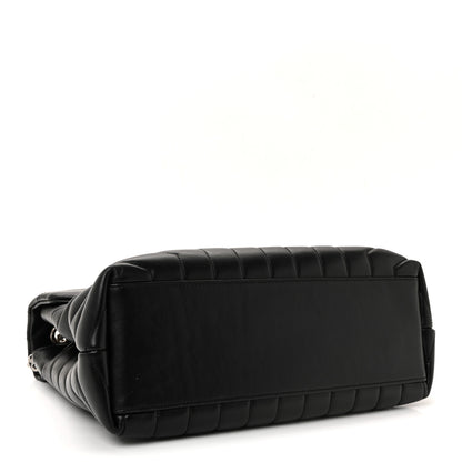 Saint Laurent Calfskin Y Quilted Monogram Medium Loulou Chain Satchel Black 4 of 9