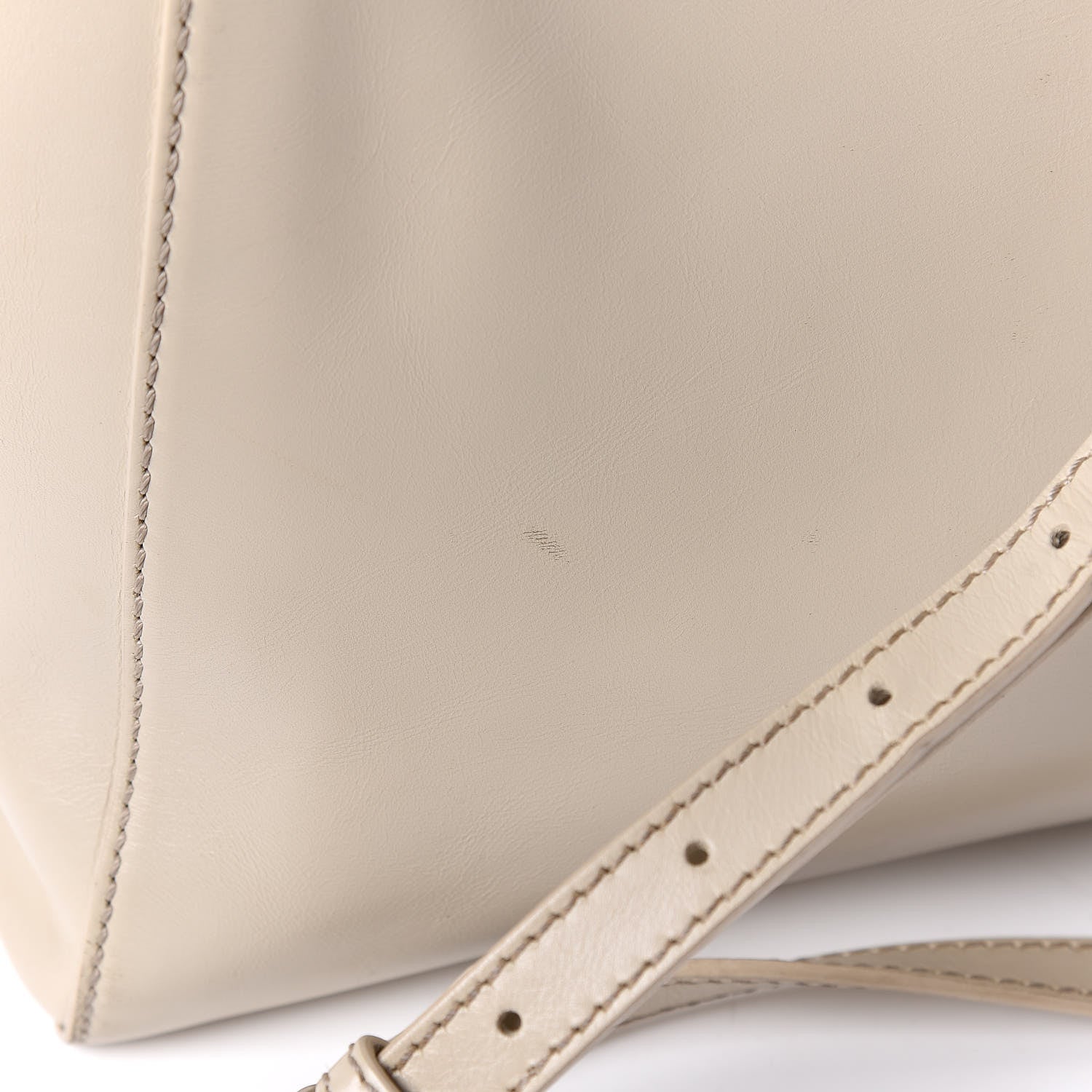 Fendi Vitello Morgan Shiny Nappa Medium Peekaboo Iconic Satchel Latte Azalea 24 of 29