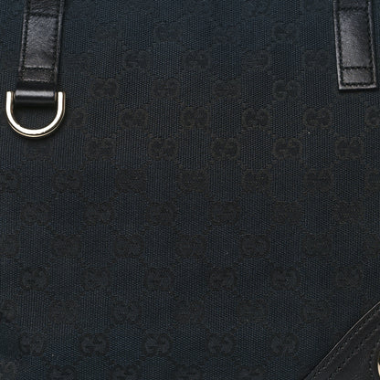 Gucci Monogram Medium New Britt Tote Black 8 of 14