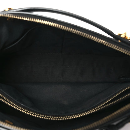 Fendi Vitello Dolce Chain Tail Gold Edition Medium By The Way Boston Bag Black 6 of 10