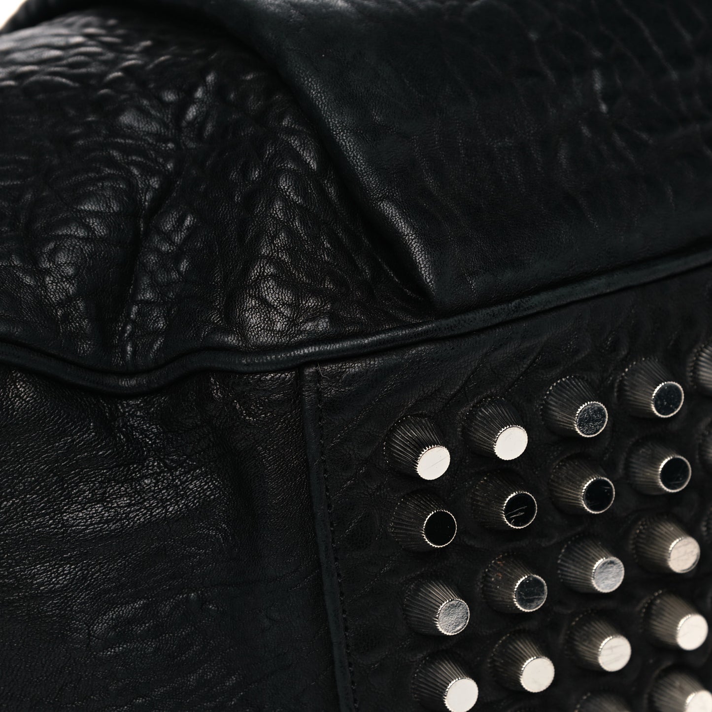 Pebbled Lambskin Morgan Hobo Black Silver Hardware