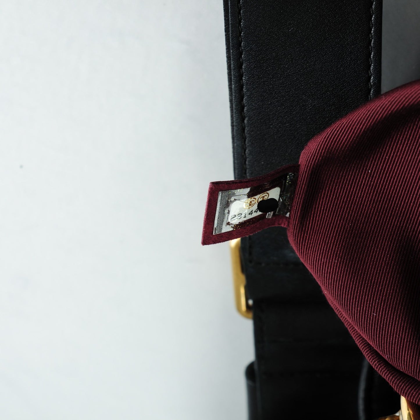 Calfskin Quilted Small On My Shoulder Drawstring Bag Black