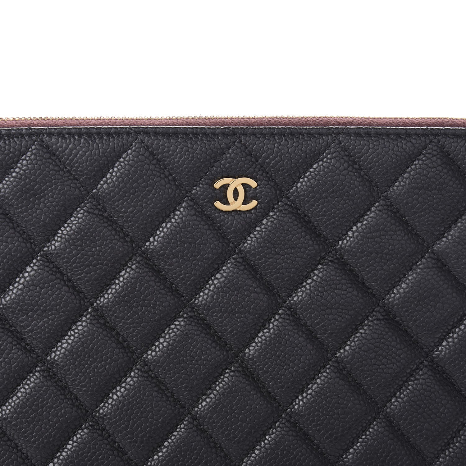 Chanel Caviar Quilted Medium Cosmetic Case Black 10 of 11