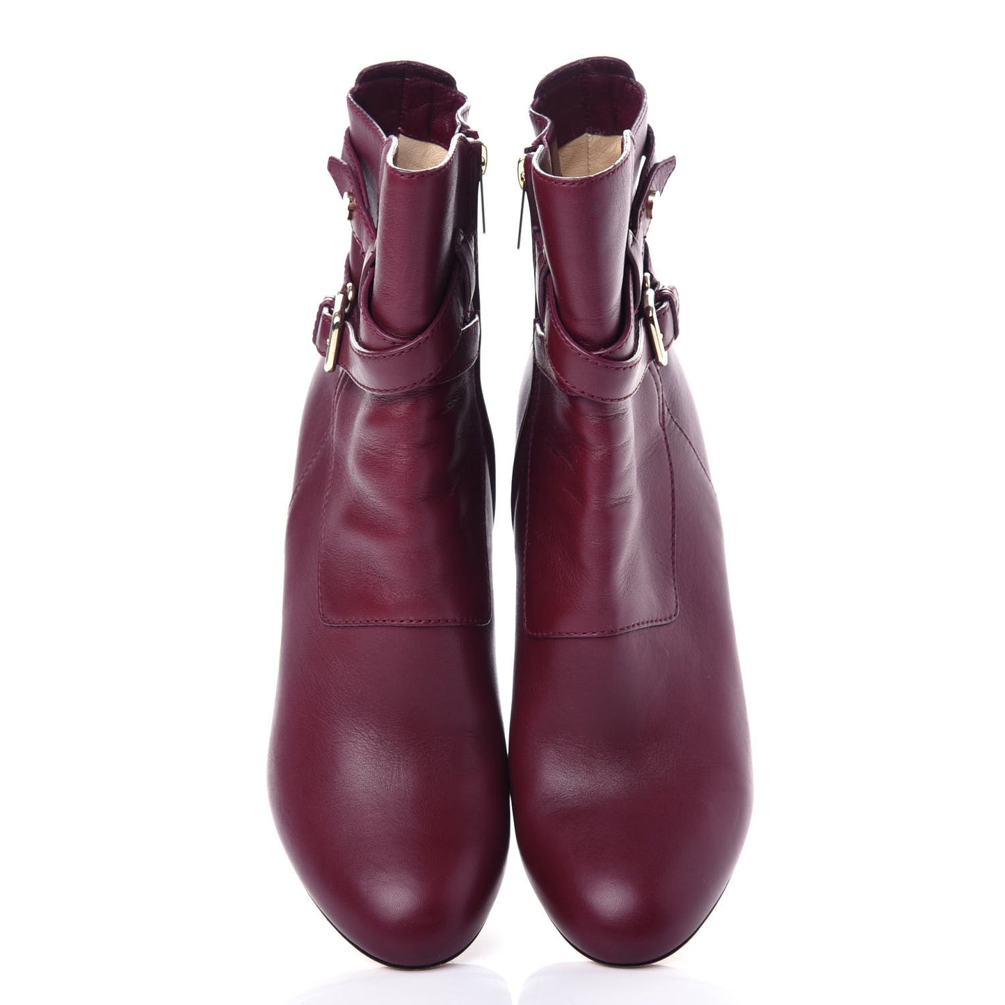 Calfskin Mitchell Buckle Bootie 40 Burgundy