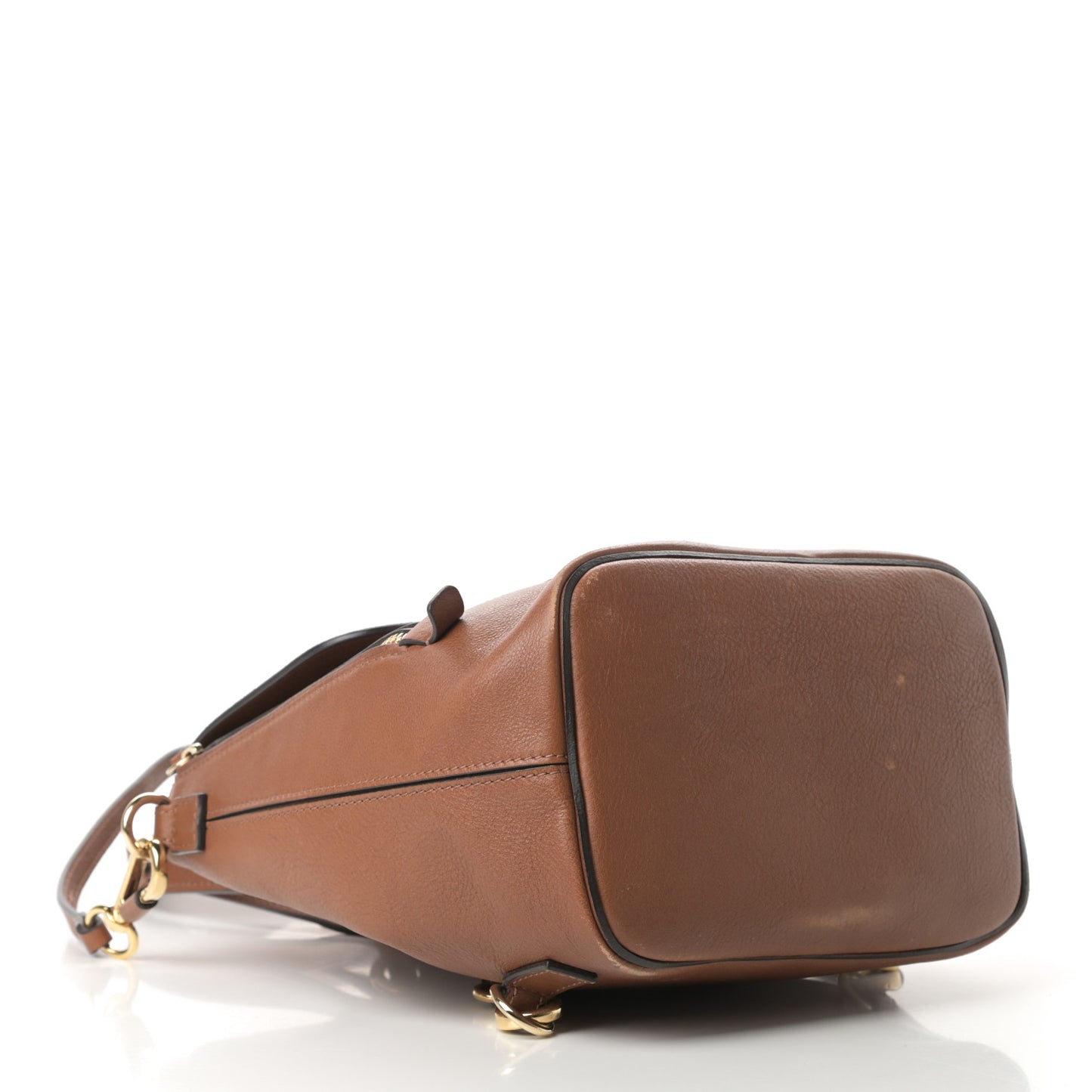Suede Calfskin Small Faye Backpack Tobacco
