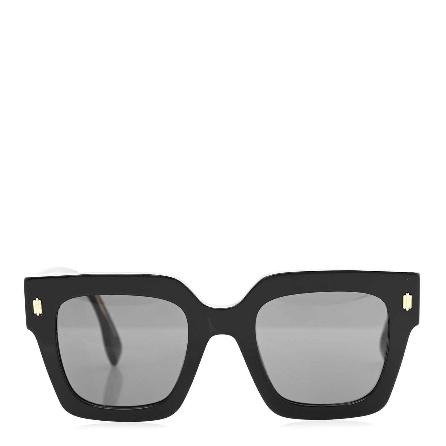 Acetate Fendi Square Sunglasses FE40101I Black