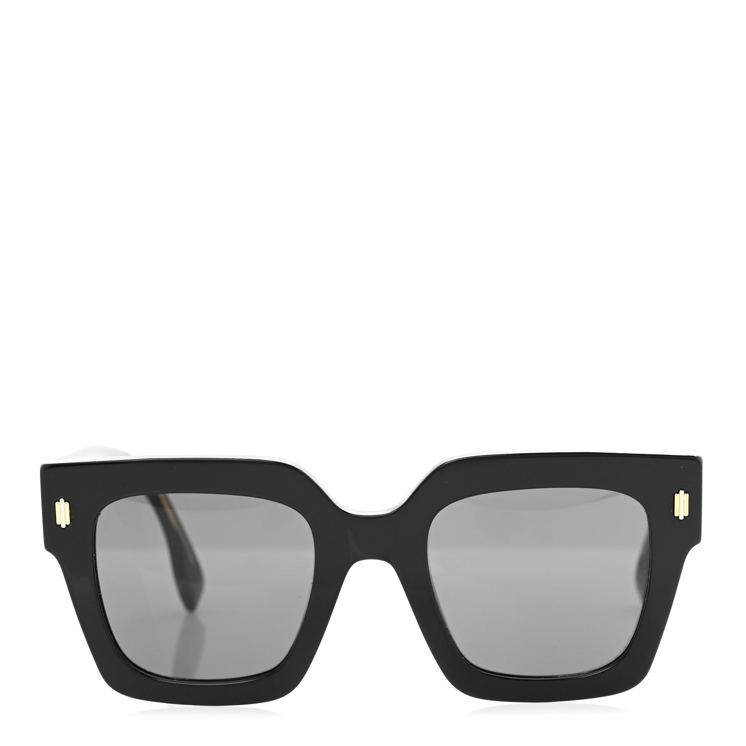 Fendi Acetate Fendi Square Sunglasses FE40101I Black 2 of 7