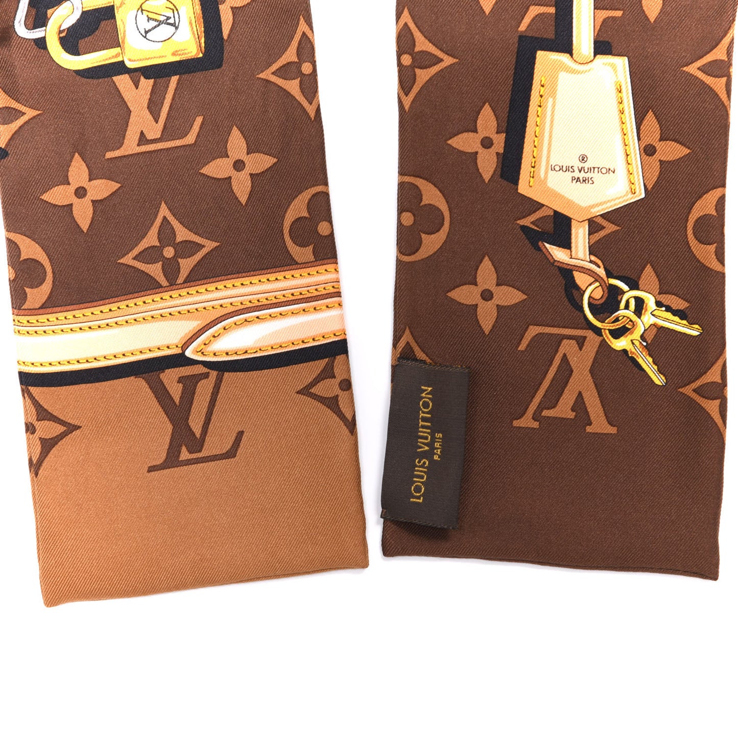 Silk Monogram Confidential Bandeau Brown