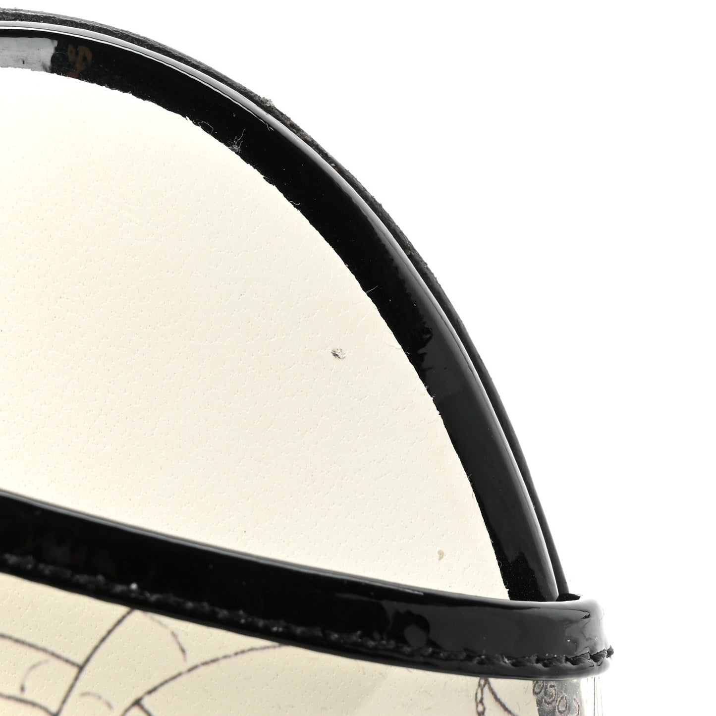 PVC Fantasy Patent CC Mules 38 Black