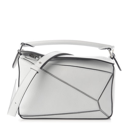 Loewe Calfskin Small Puzzle Bag White 1 of 9