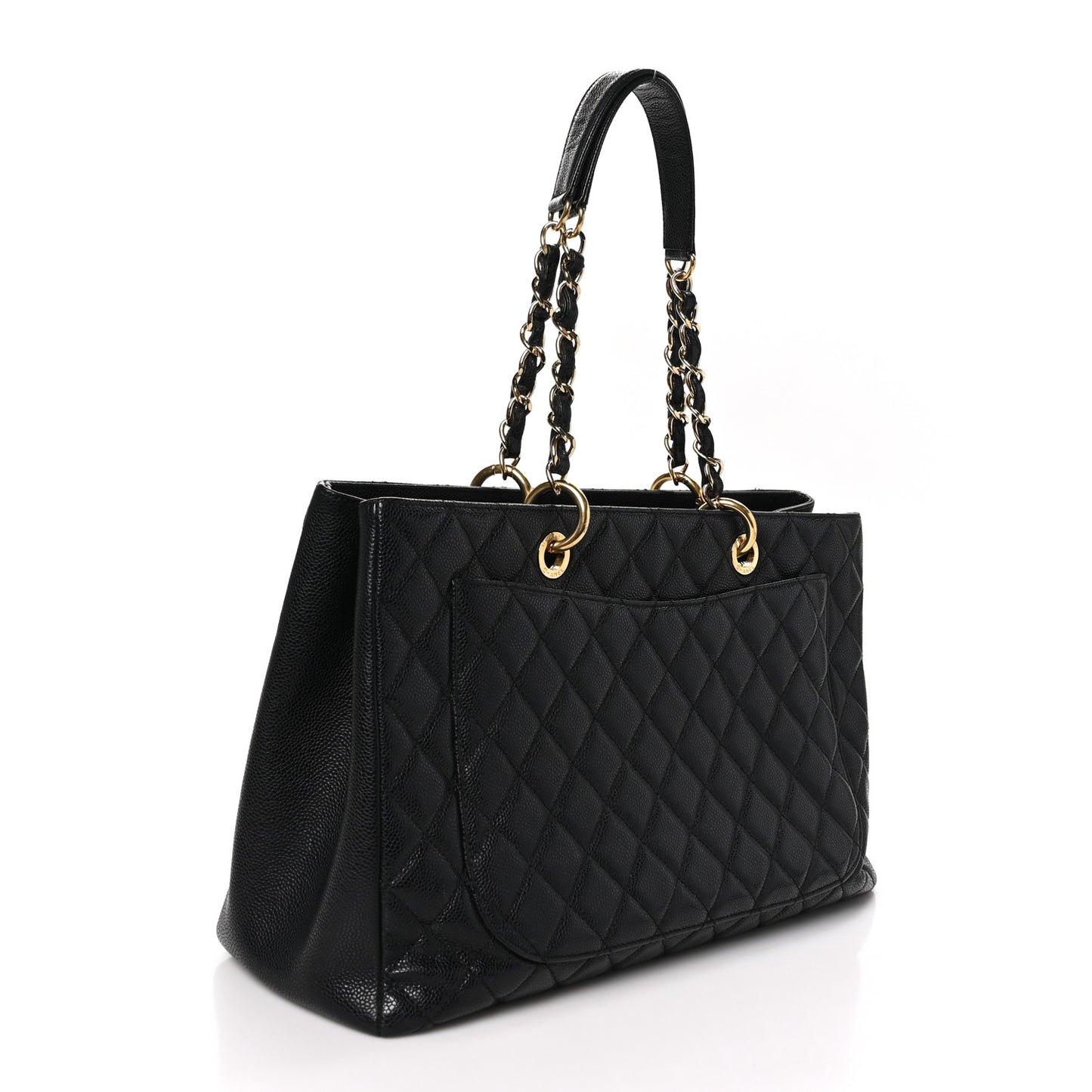 Caviar Quilted XL Grand Shopping Tote GST Black
