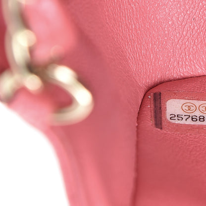 Chanel Iridescent Caviar Quilted Mini Rectangular Flap Dark Pink 6 of 13