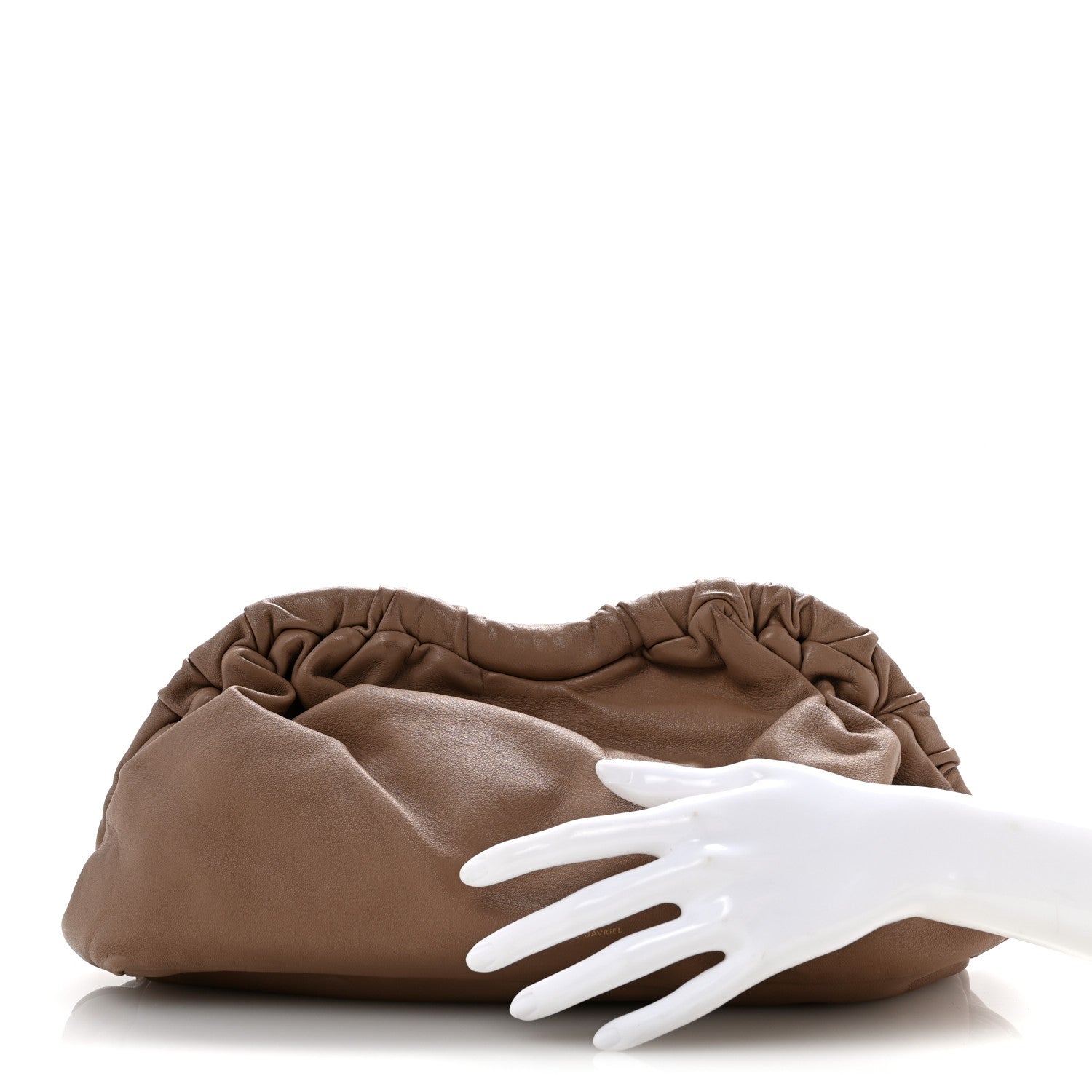 Mansur Gavriel Lambskin Cloud Clutch Biscotto 2 of 11