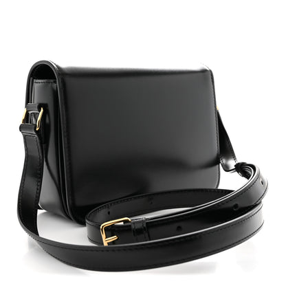 Celine Shiny Calfskin Teen Triomphe Black 3 of 10