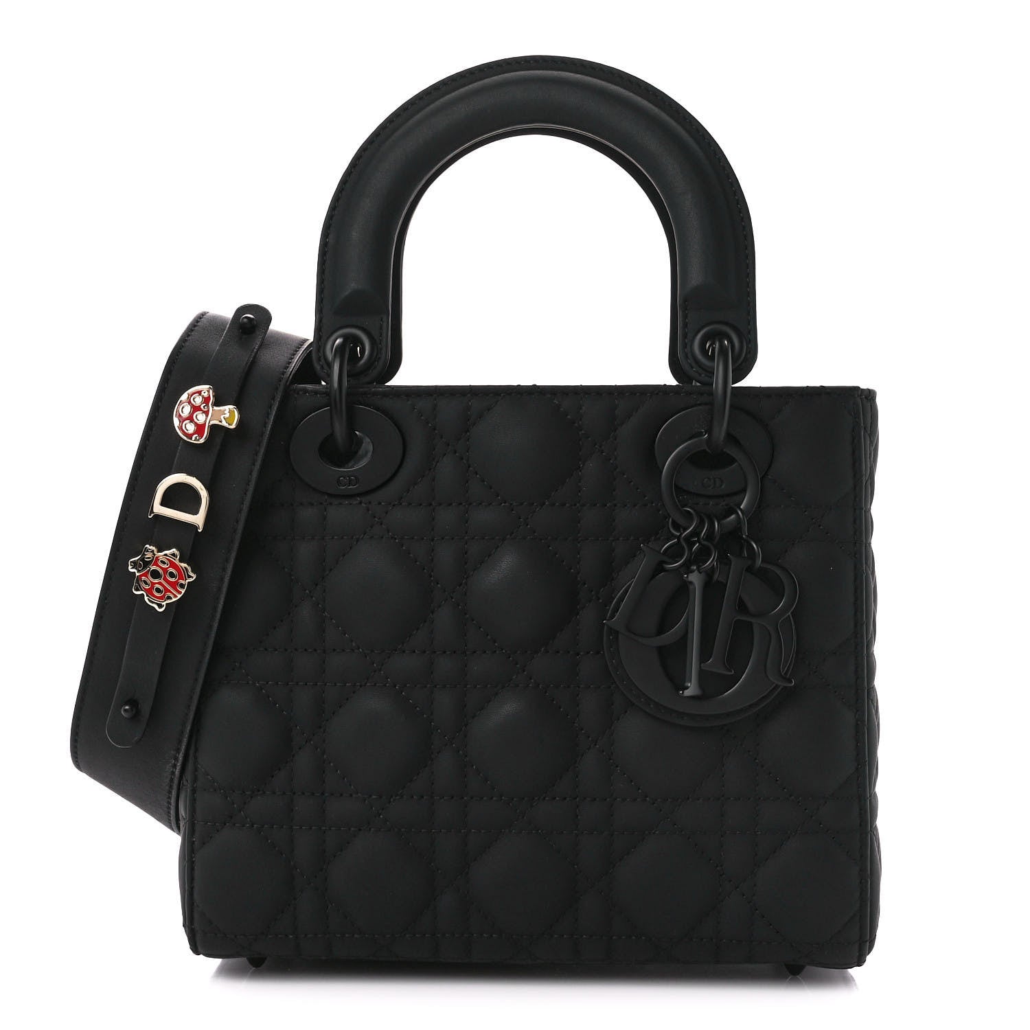 Christian Dior Ultra Matte Calfskin Cannage Small My ABCDior Lady Dior Black 1 of 10