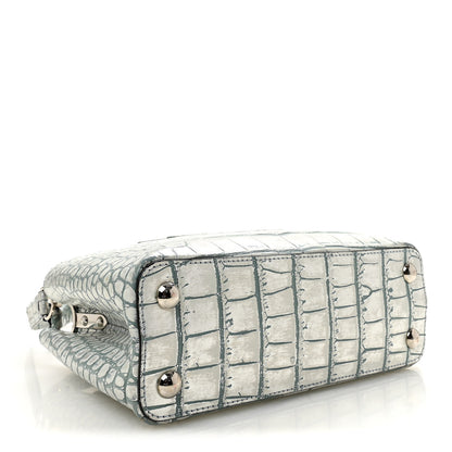 Louis Vuitton Alligator Capucines BB Blue Silver 4 of 9