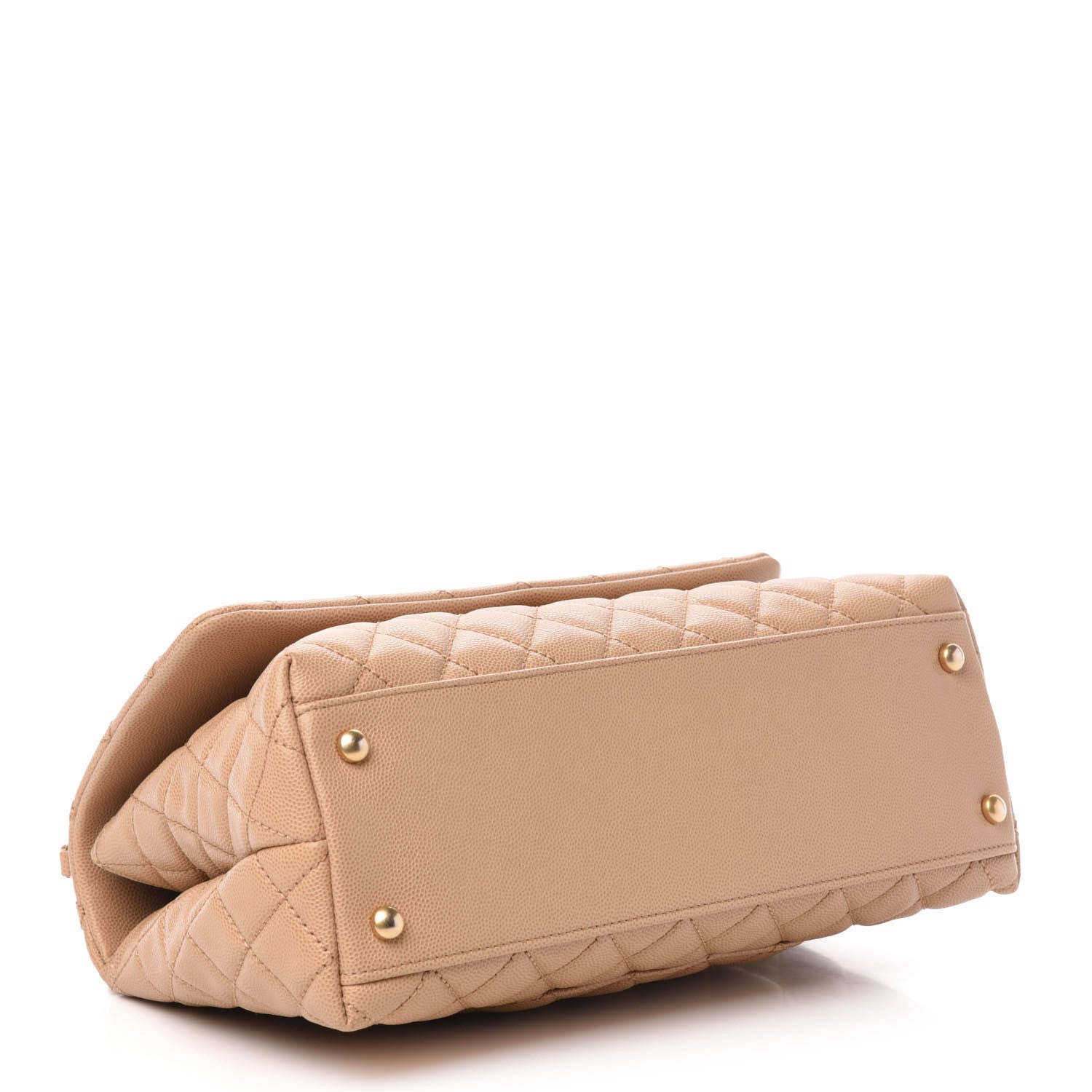 Chanel Caviar Quilted Small Coco Handle Flap Light Beige 5 of 11