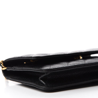 Chanel Caviar Quilted Wallet On Chain WOC Black 6 of 12