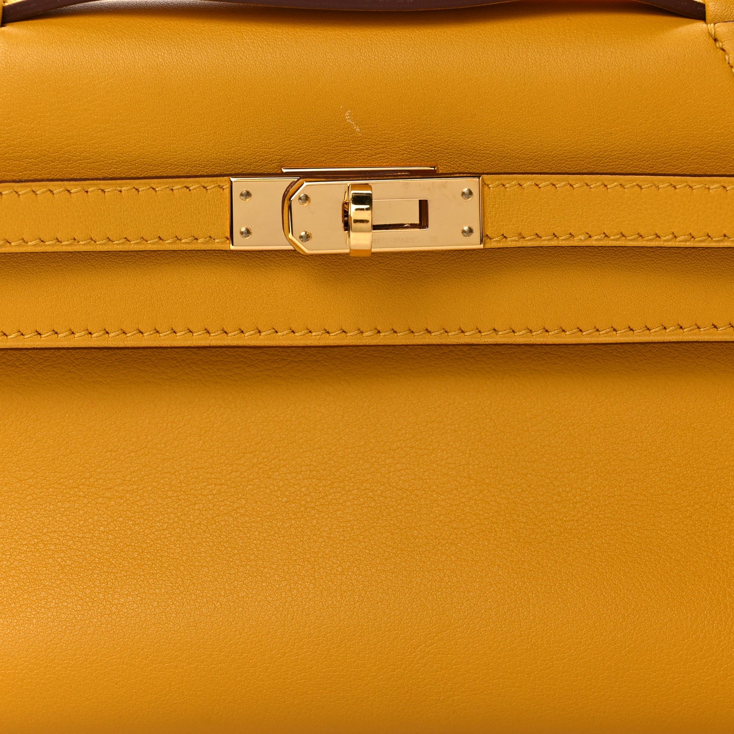Swift Kelly Pochette Clutch Jaune Ambre