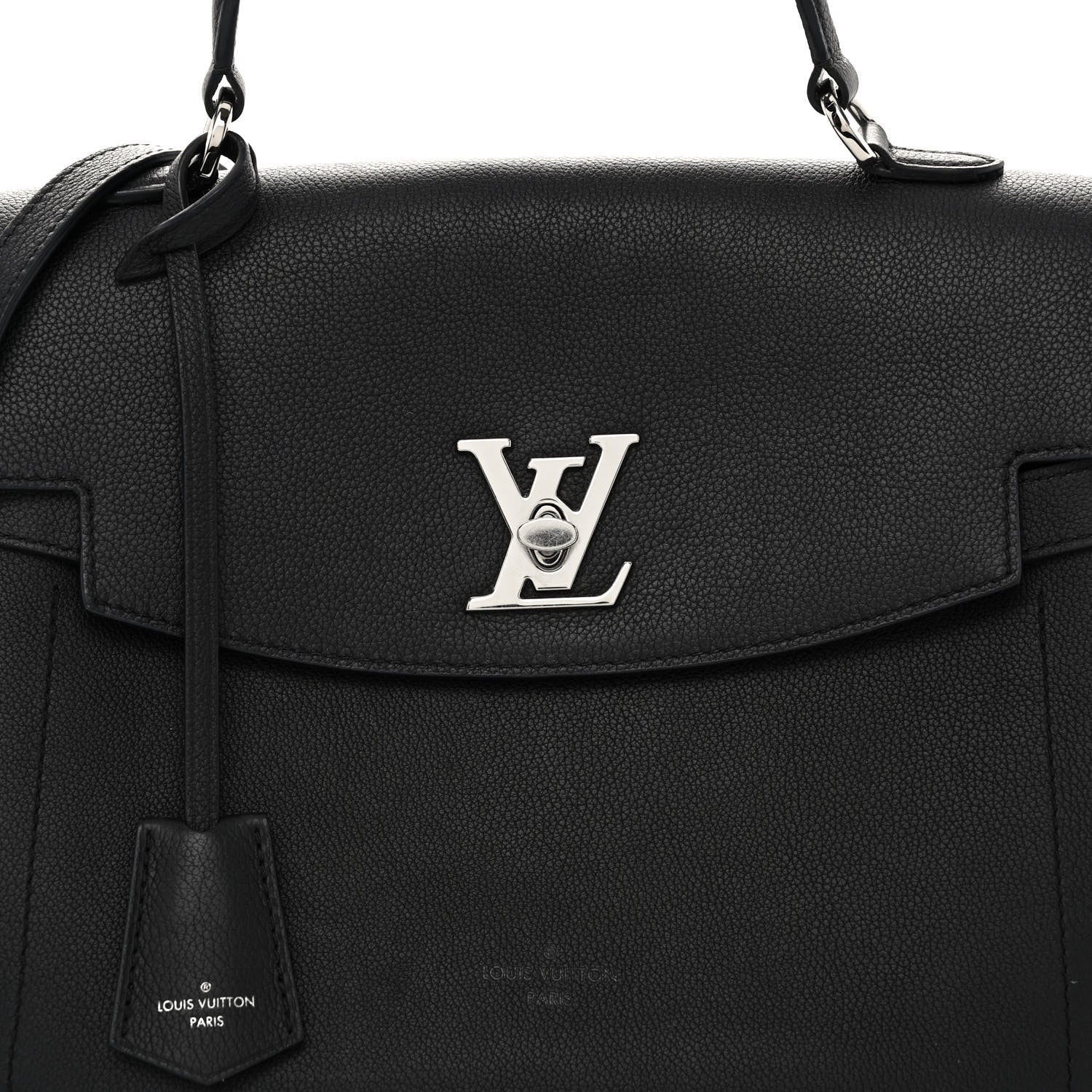 Louis Vuitton Calfskin Lockme Ever Black 7 of 9