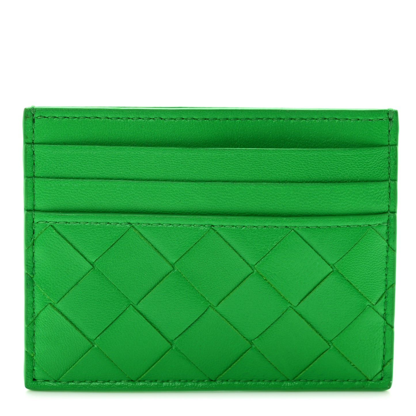 Nappa Intrecciato Card Case Parakeet