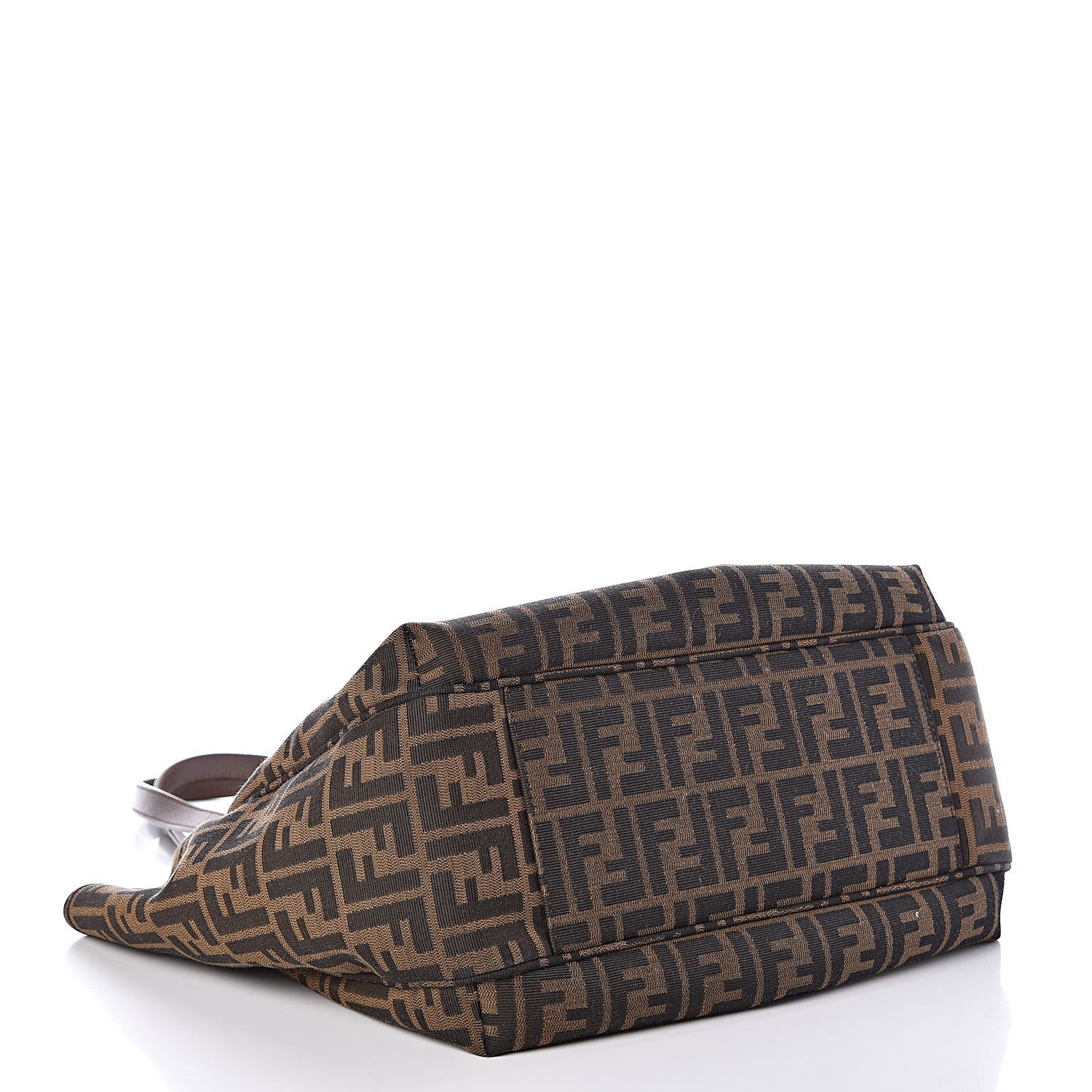 Fendi Zucca Vitello Artic Grande Shopping Tote Tobacco Castagna 4 of 7