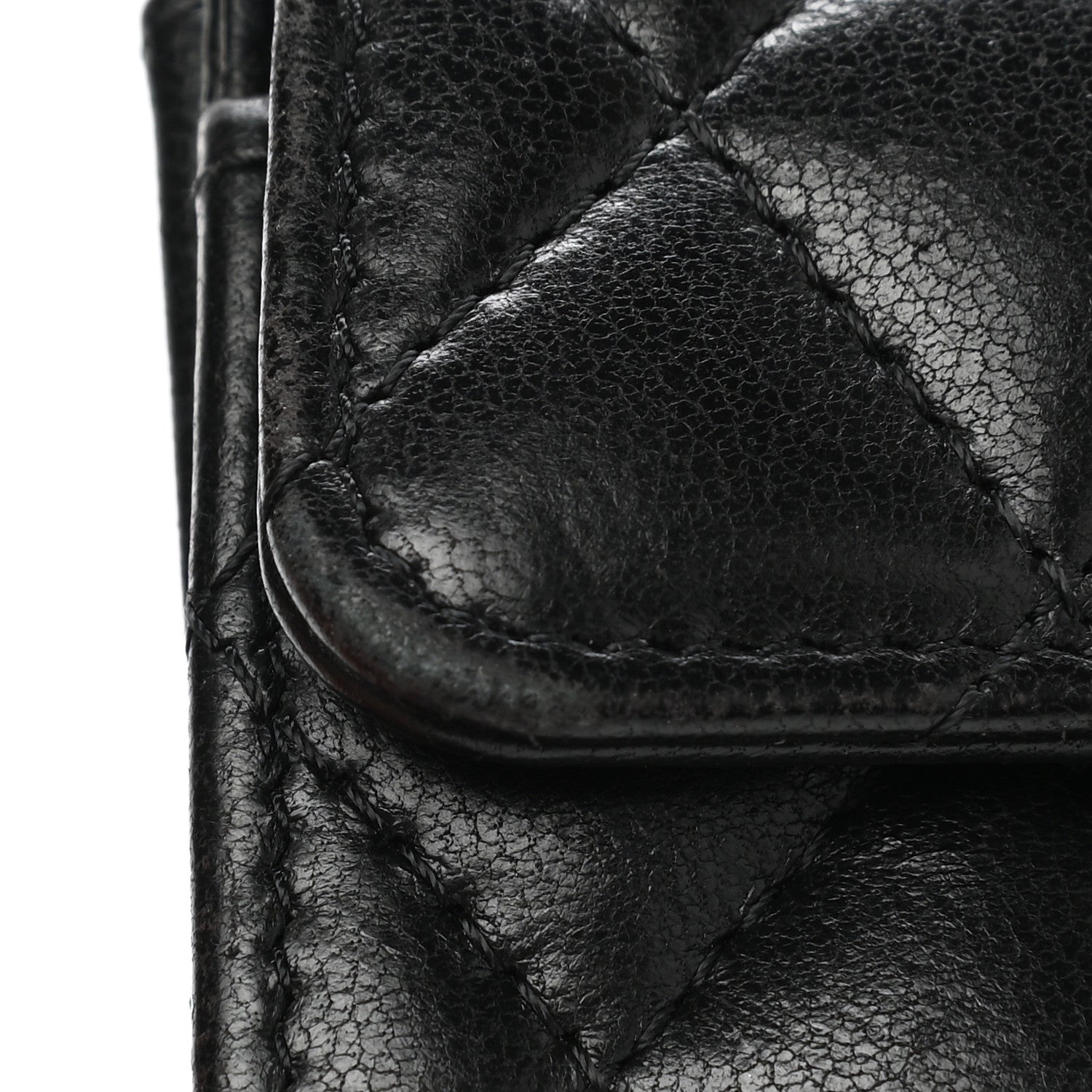 Chanel Lambskin Quilted Flap Card Holder Wallet Black 13 of 13