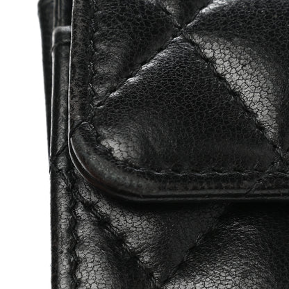 Chanel Lambskin Quilted Flap Card Holder Wallet Black 13 of 13