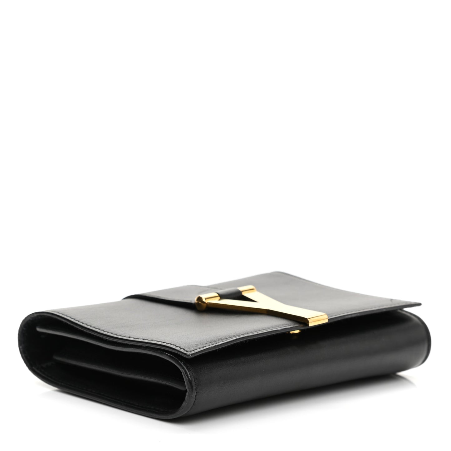 Calfskin Classic Y Ligne Chain Wallet Black
