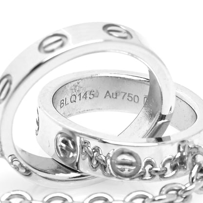 Cartier 18K White Gold Interlocking LOVE Bracelet 6 of 6