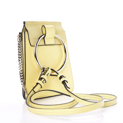 Chloe Suede Calfskin Mini Faye Bracelet Bag Lemonade 3 of 11