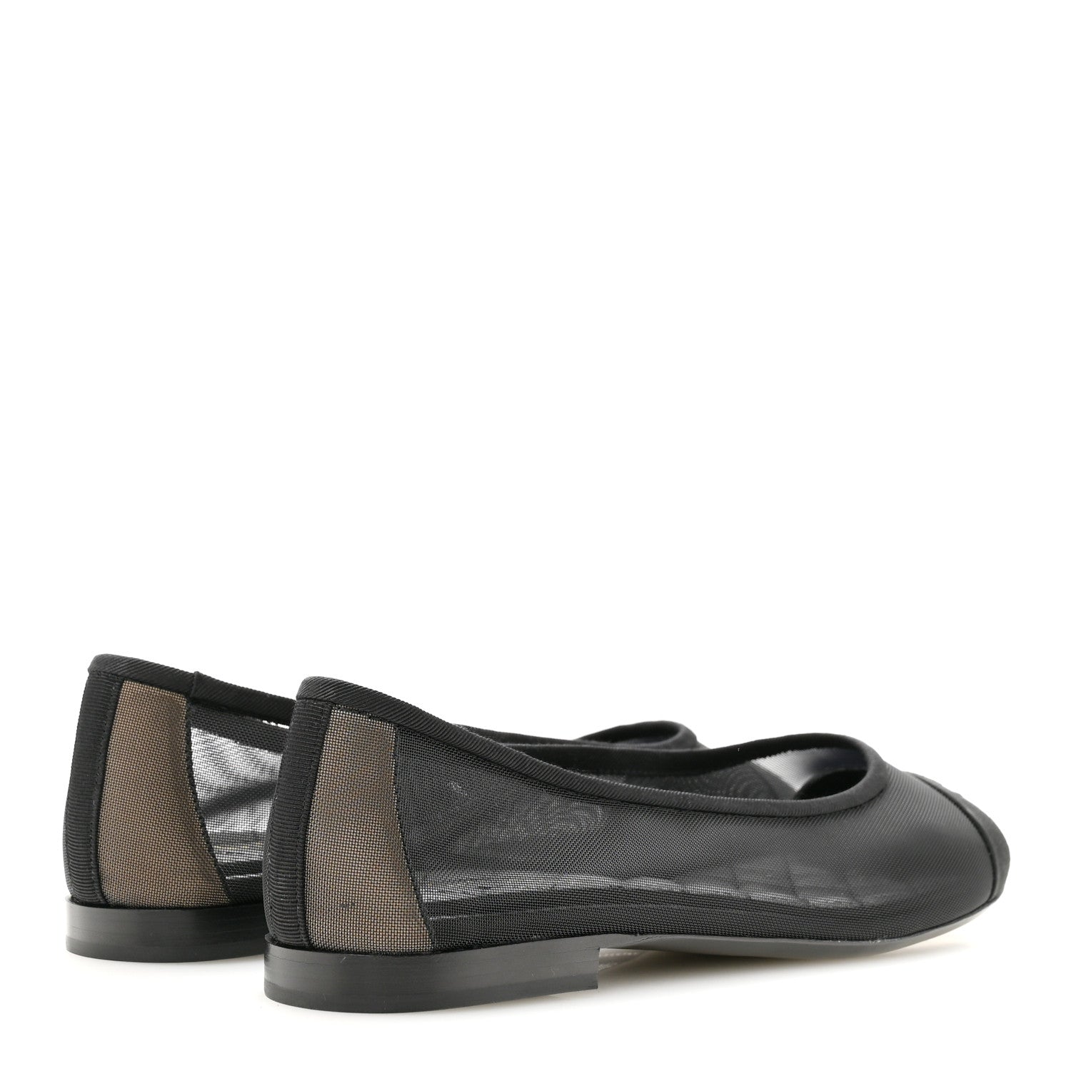 Chanel Mesh CC Ballerina Flats 40 Black 5 of 8
