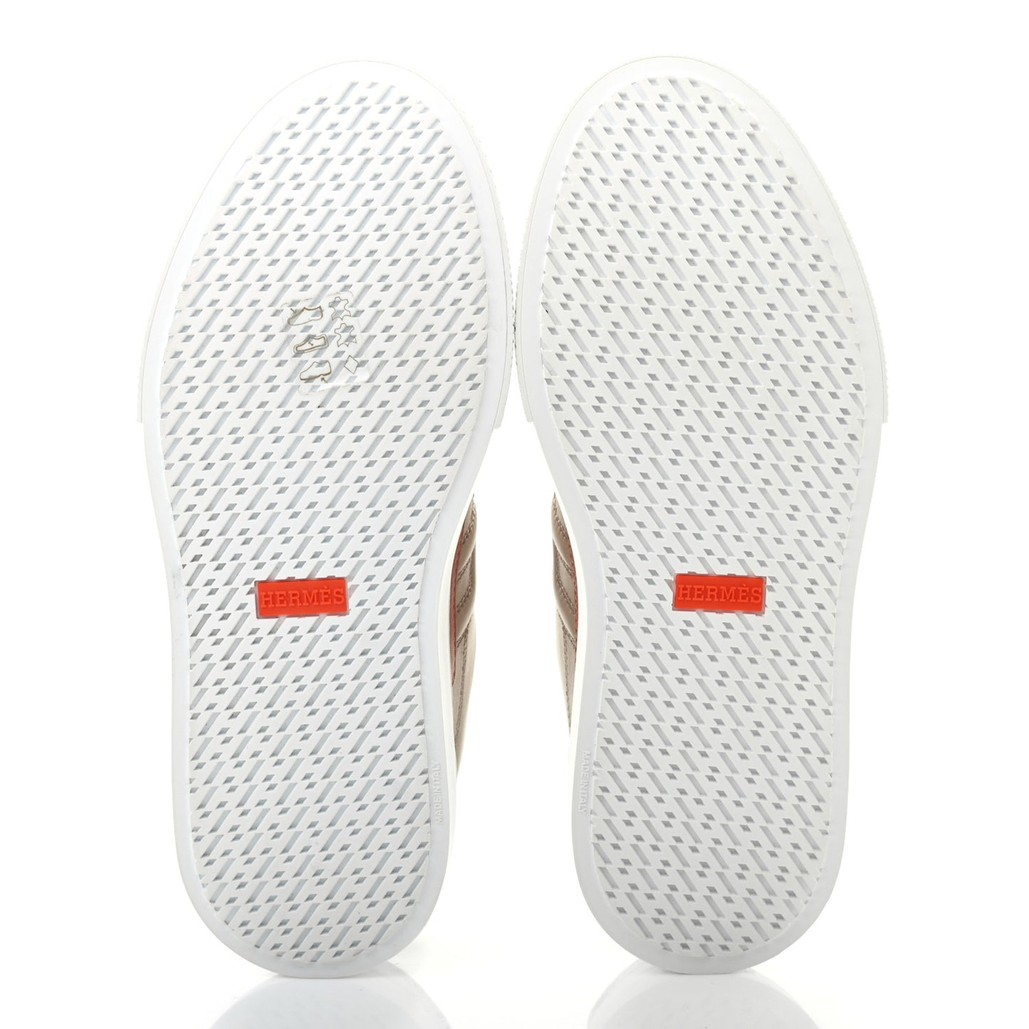 Calfskin Deep Sneakers 36.5 Multicolor White Gold