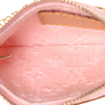 Louis Vuitton Monogram Denim Key Pouch Washed Pink 5 of 6