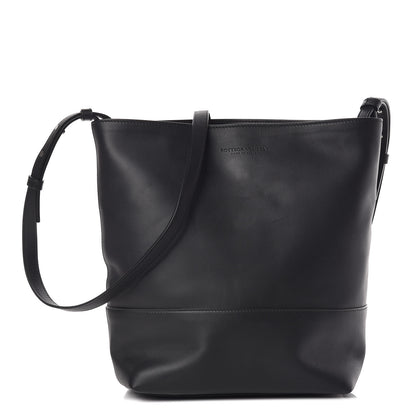 Bottega Veneta Smooth Matte Calfskin Bucket Bag Black 1 of 16