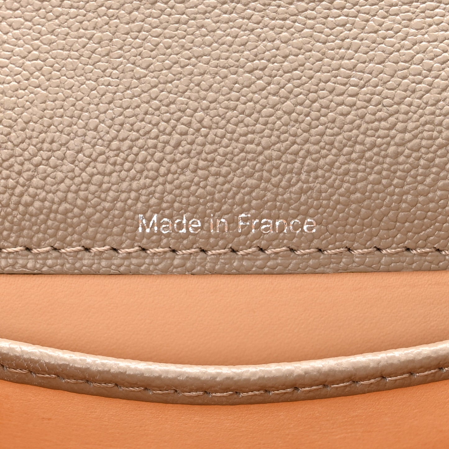 Grained Calfskin Mini Brillant Satchel Camaieux Tourterelle