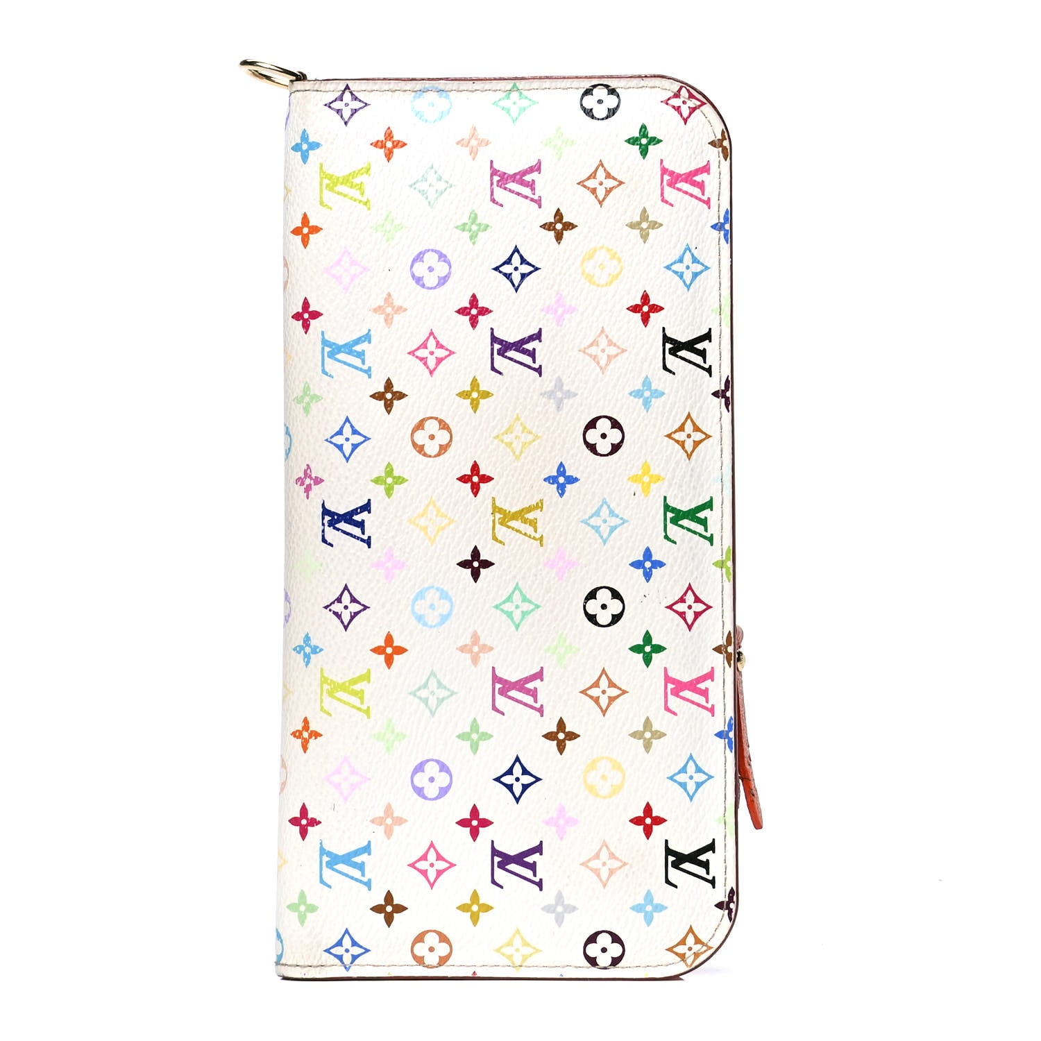 Louis Vuitton Monogram Multicolor Insolite Wallet White Orange 1 of 4