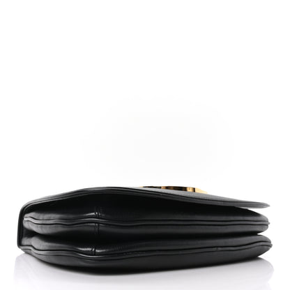 Gucci Roxy Calfskin Web Medium Blondie Shoulder Flap Bag Black 3 of 9