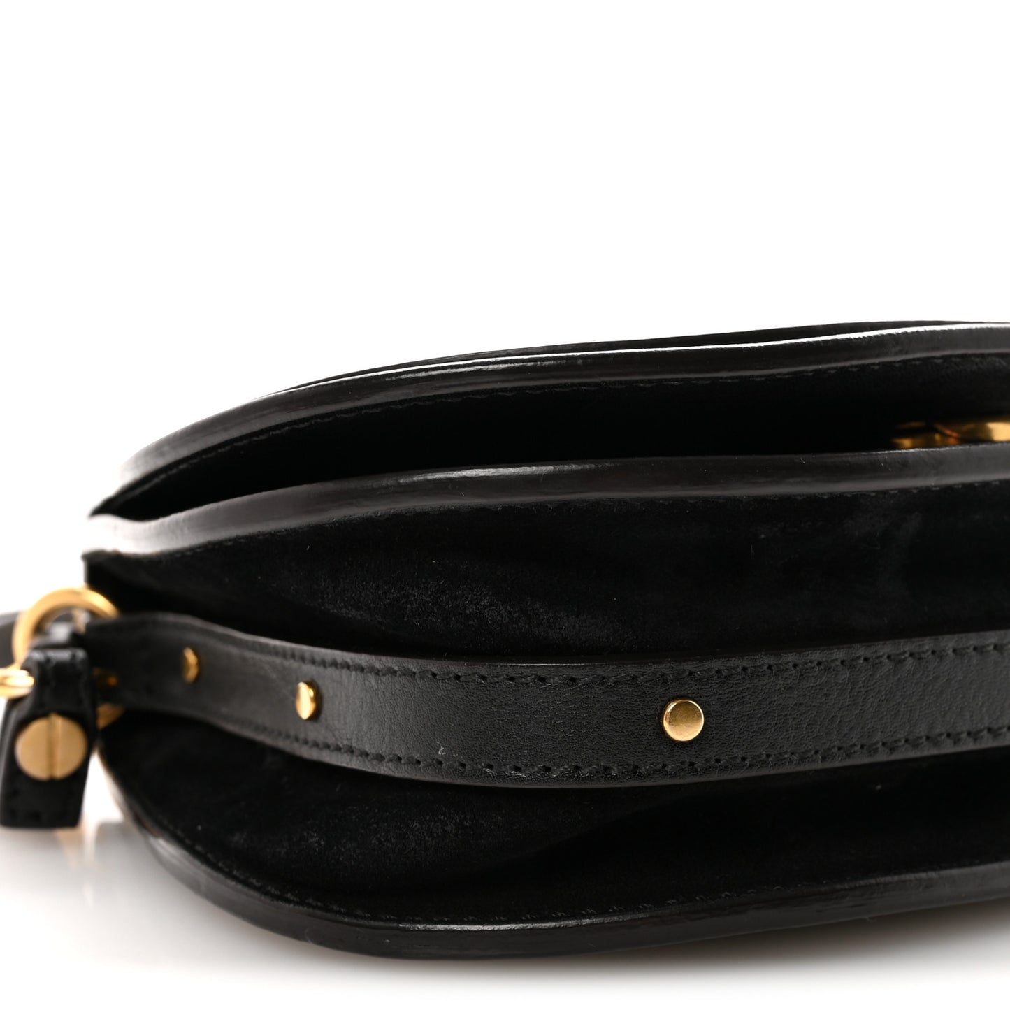 Calfskin Small Nile Bracelet Bag Black