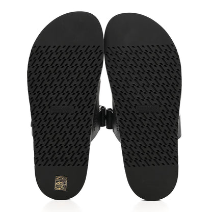 Hermes Epsom Calfskin Graff Hermes Mens Chypre Sandals 44 Black 5 of 10