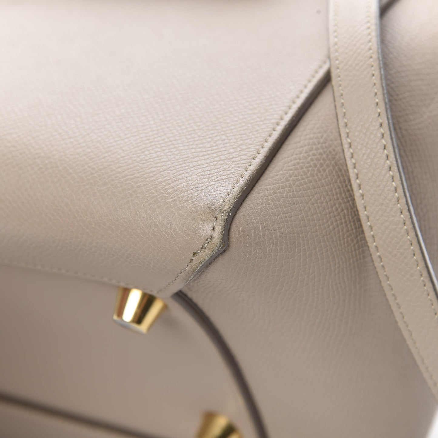 Grained Calfskin Mini Belt Bag Light Taupe