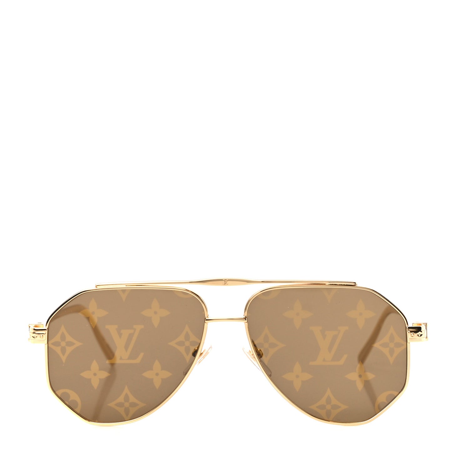 Monogram LV Flash Sunglasses Z1493U Gold