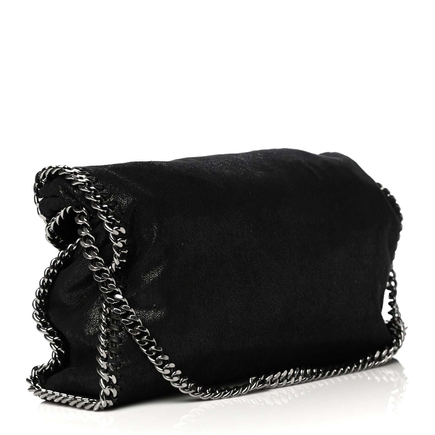 Shaggy Deer Falabella Fold Over Tote Black