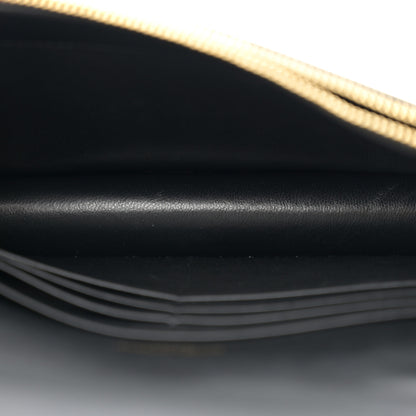 Saint Laurent Smooth Calfskin Classic Monogram Kate Tassel Chain Wallet Black 5 of 10