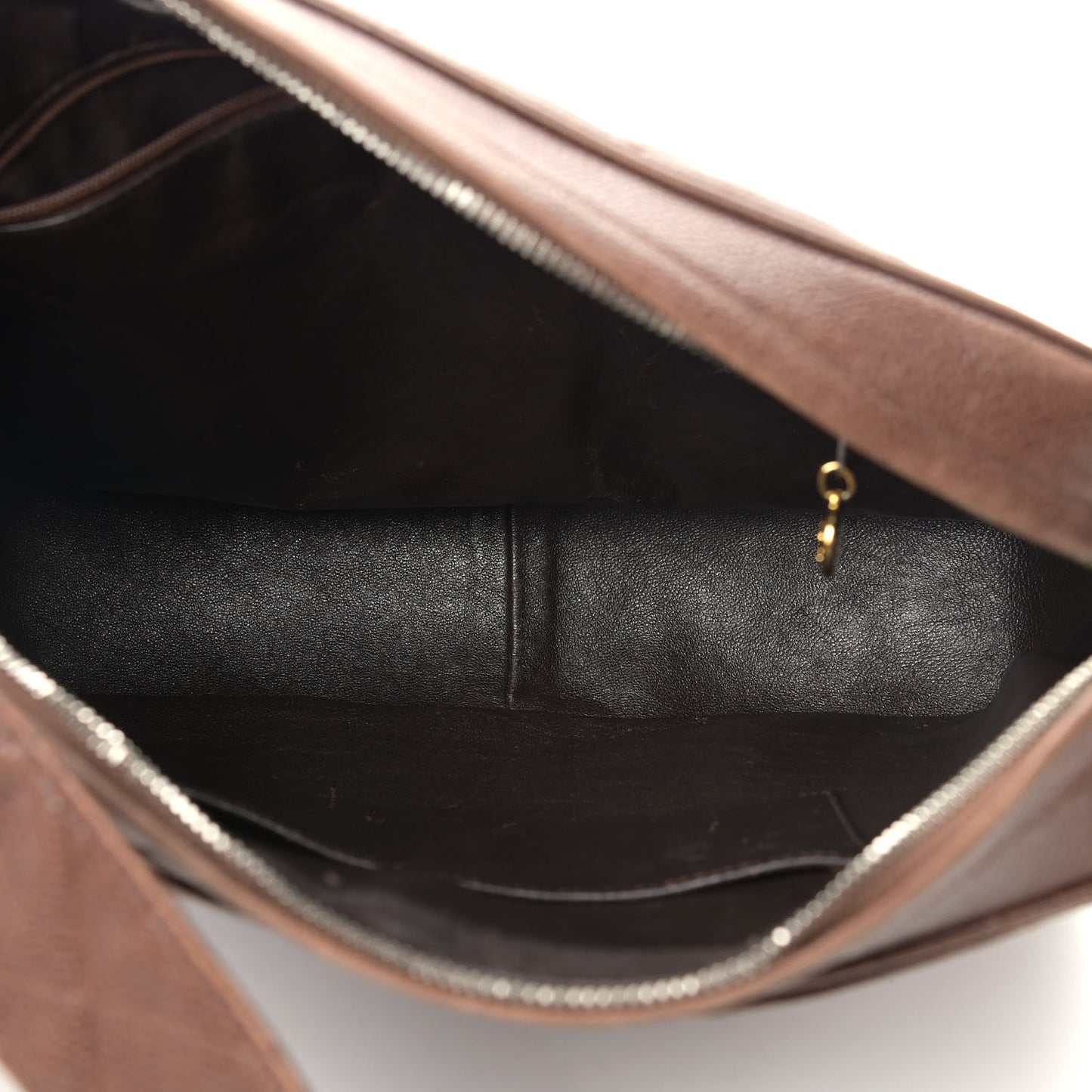 Caviar Quilted Camera Case Brown