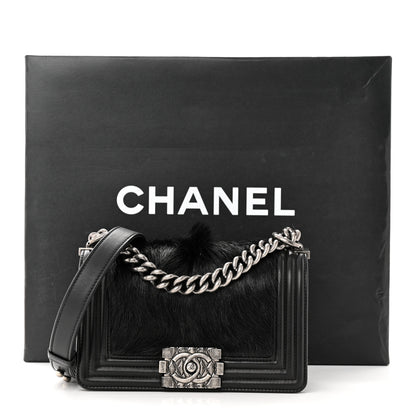 Chanel Goat Hair Small Boy Flap Black 11 of 11