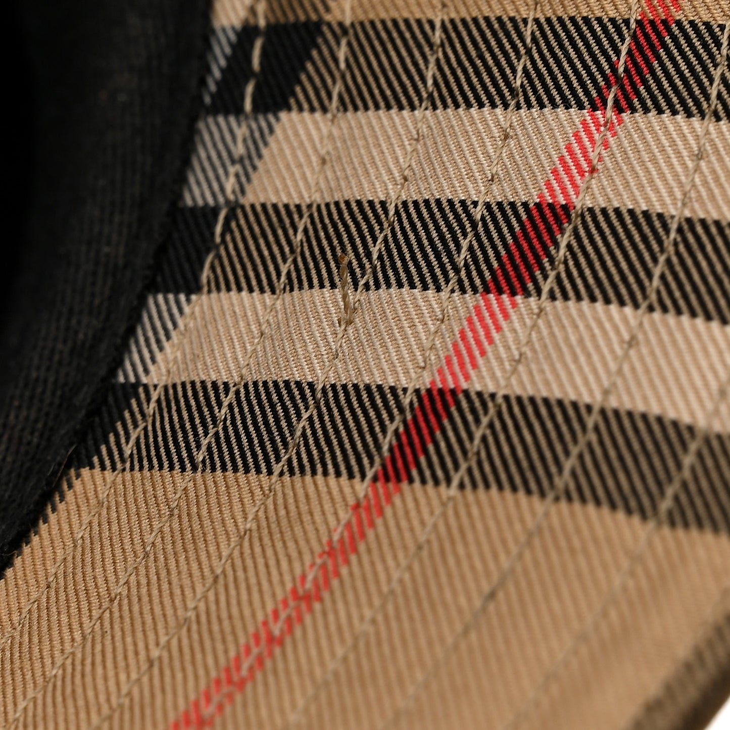 Technical Cotton Vintage Check Bucket Hat S Archive Beige