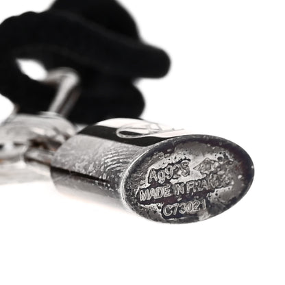 Louis Vuitton X Virgil Abloh Sterling Silver Lockit Bracelet Black 4 of 5