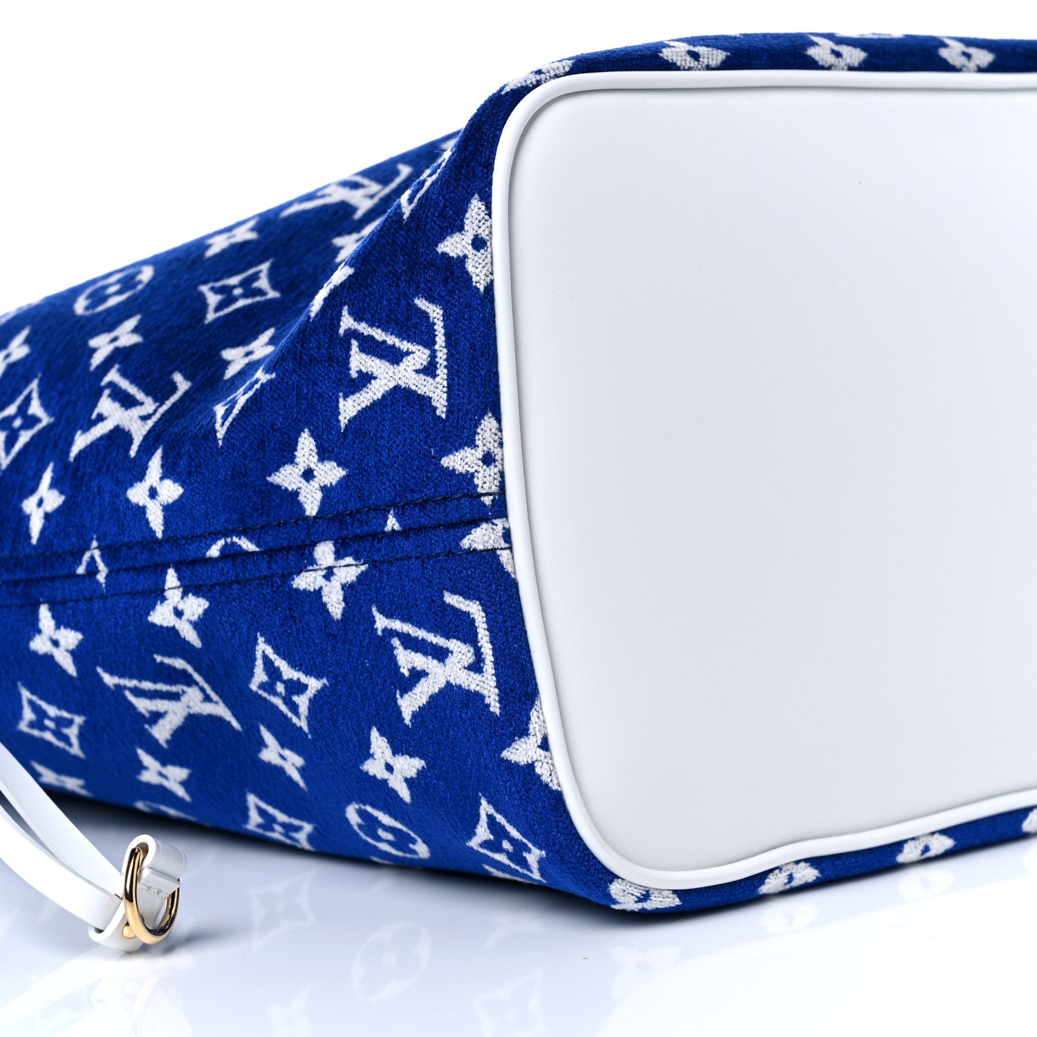 Louis Vuitton Jacquard Velvet Monogram LV Match Neverfull MM Bleu 7 of 10